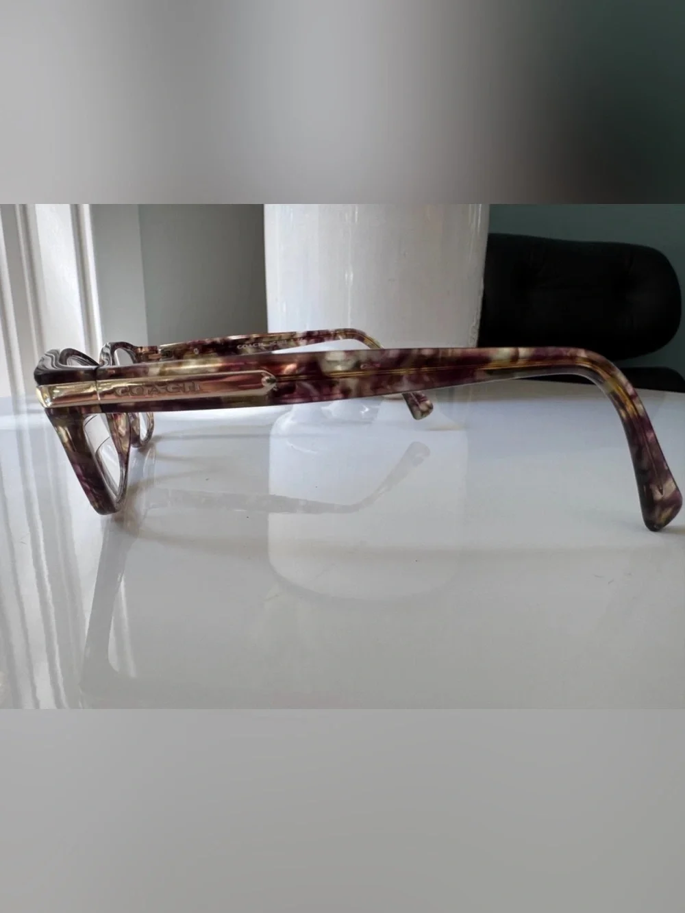 Coach HC6065 Confetti Light Brown Tortoise Eyeglass Frames 51-17-135